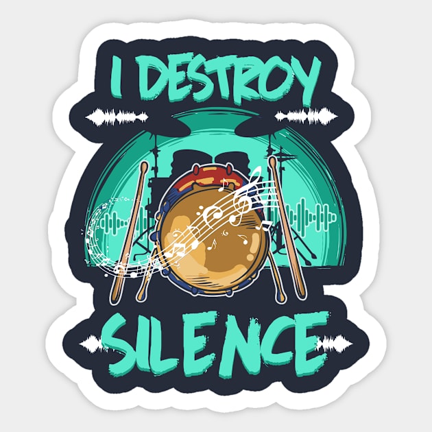 I Destroy Silence Sticker by yeoys